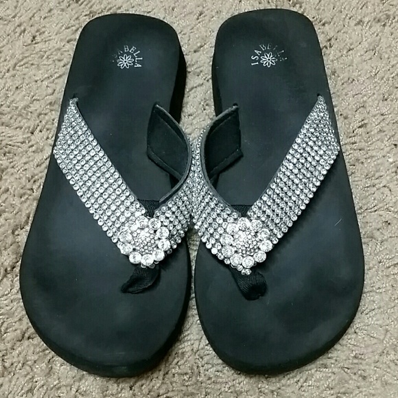 Blingy flip flops