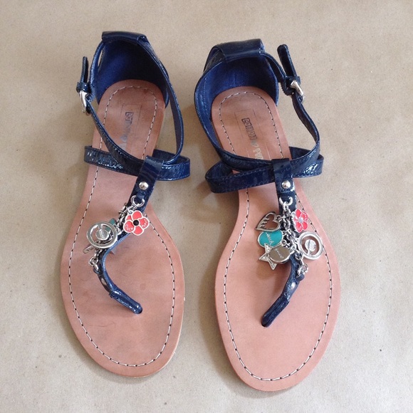 Coach Poppy Renay Sandals in Navy.