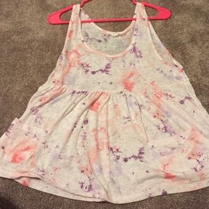 Pink and Purple Babydoll Tank