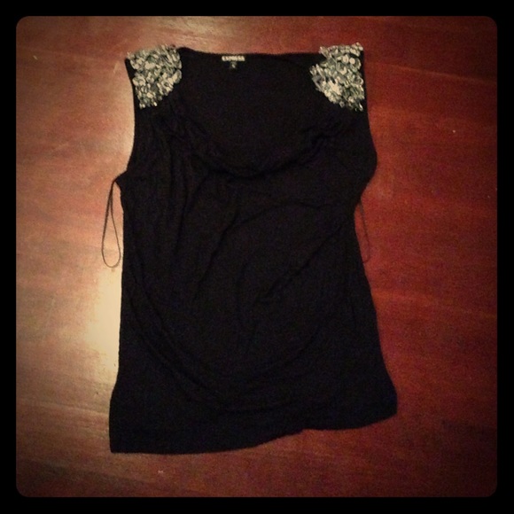 Women's EXPRESS shirt with rhinestones