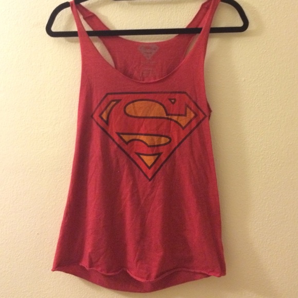 Superman racer back tee