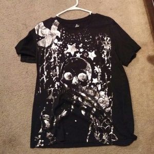 Sparkly skull t shirt