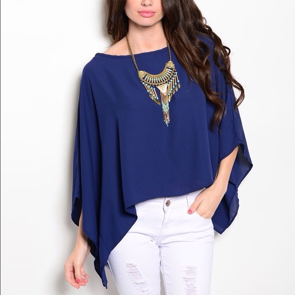SOLD🆕Crisscross Navy Top-Last One!! - Picture 2 of 6