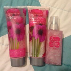 Lotion, body wash, body mist