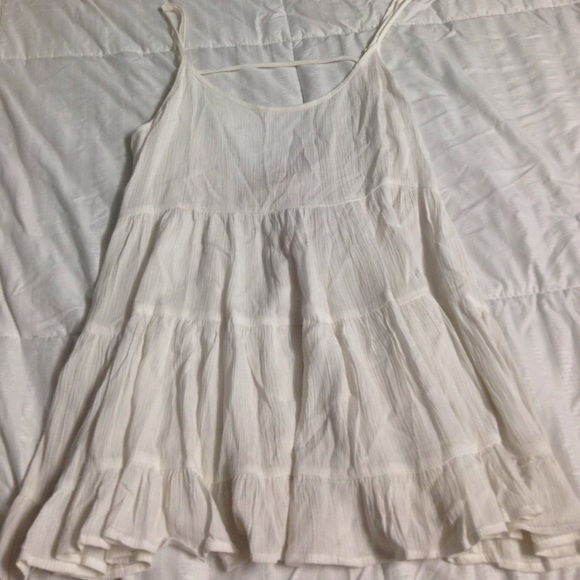 Paper Crane White Summer Tank w Open Back (XS)