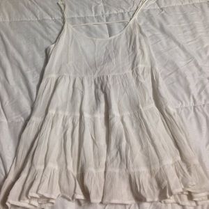 Paper Crane White Summer Tank w Open Back (XS)