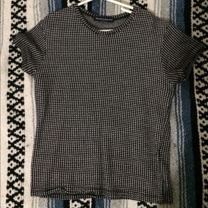 Brandy microplaid top