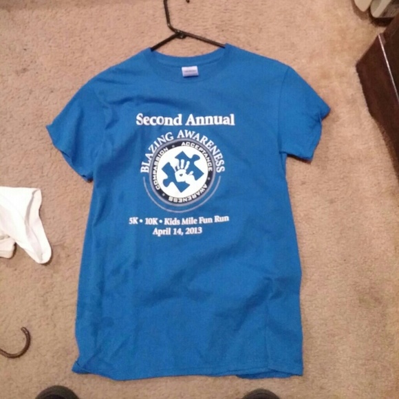 Autism awareness blue tee