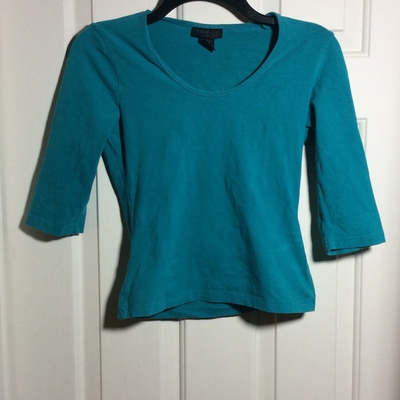 Express Teal Spandex Crop Top