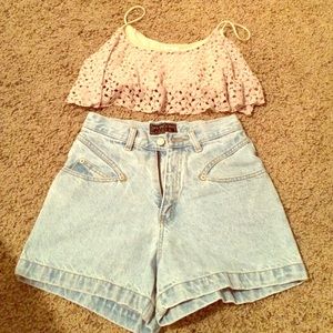 High wasted shorts