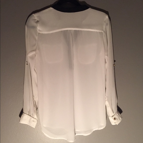 Sheer Button Up Blouse - Picture 2 of 3