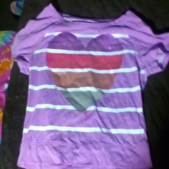 Purple heart Over shirt