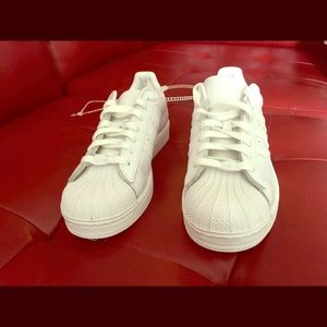 Adidas Superstar 2- all white. *sold*
