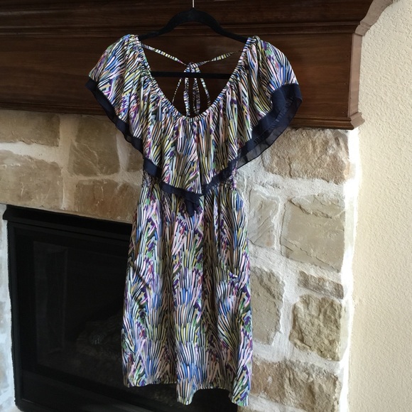 Ruffle top, empire waist dress