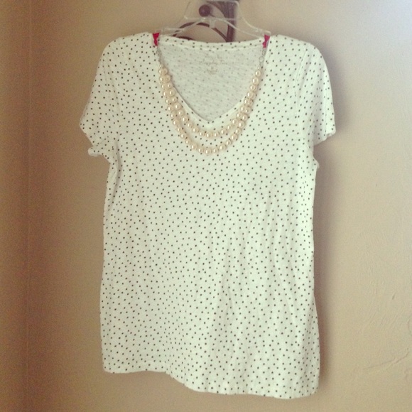 Oversized, Comfy Black Stars White Tee Shirt