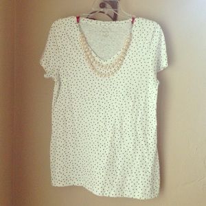 Oversized, Comfy Black Stars White Tee Shirt