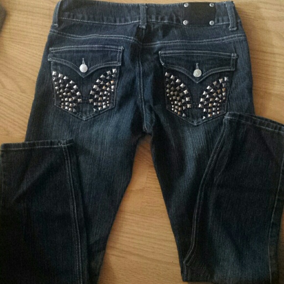 Womens Red Rivet jeans - Picture 2 of 2