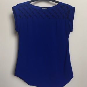 Cute royal blue express top