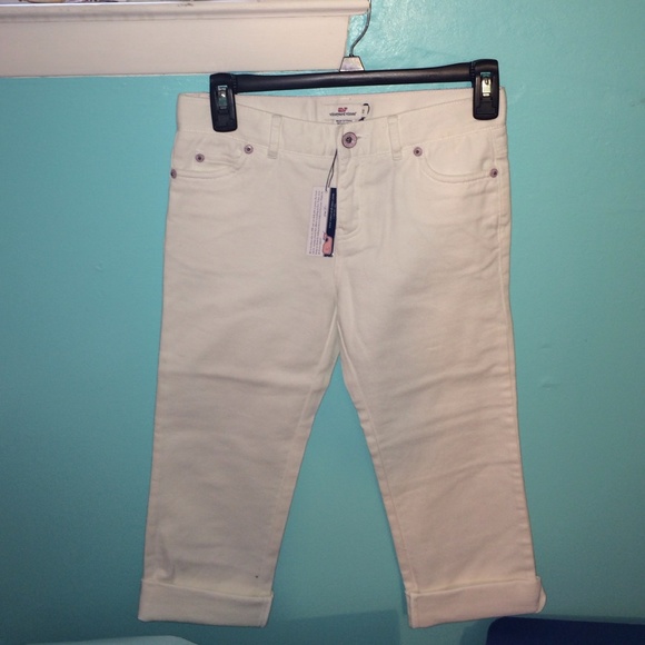 Vineyard vines GIRLS  size 12 white capri pants