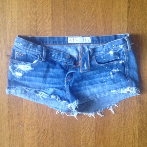 Paint Splatter Jean Short