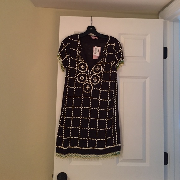 Brown beaded long top