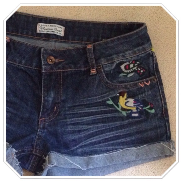 I Love H. Eighty One "American Brand" denim shorts - Picture 3 of 3