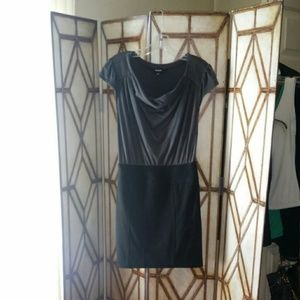 Color Block Drape Dress