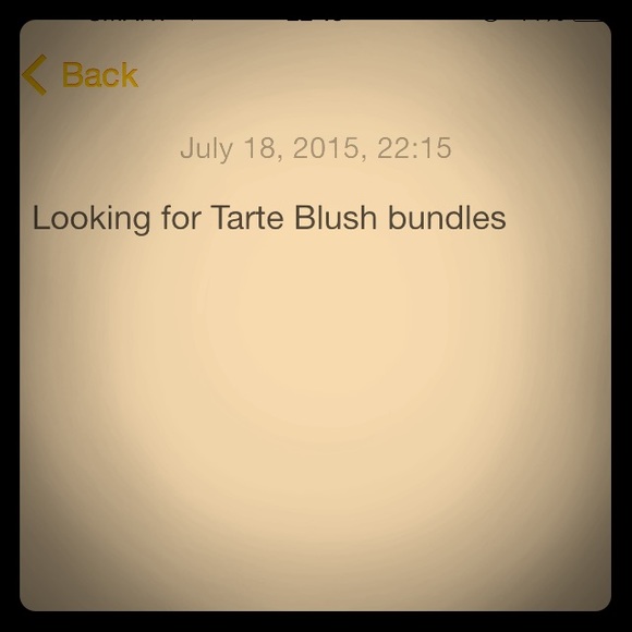 Looking For tarte blush bundles