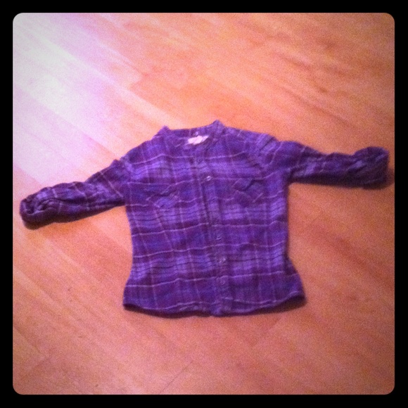 Purple plaid coat
