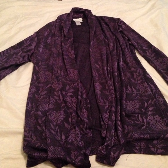 Purple Rose Cardigan