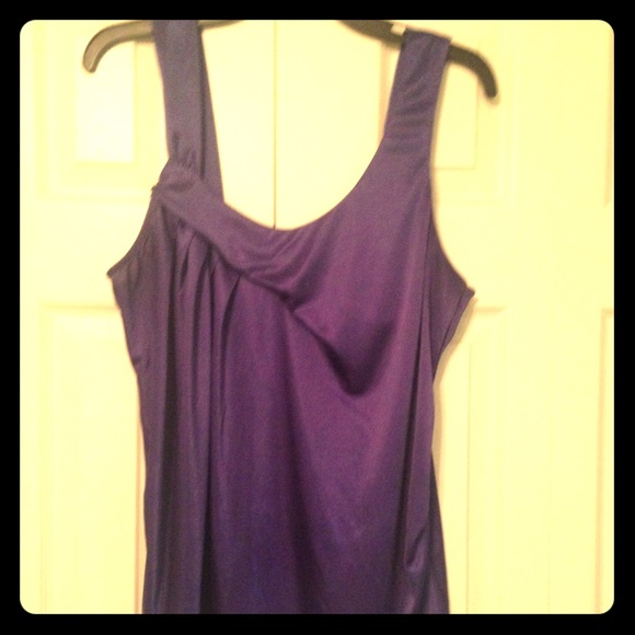 Grape purple silky top