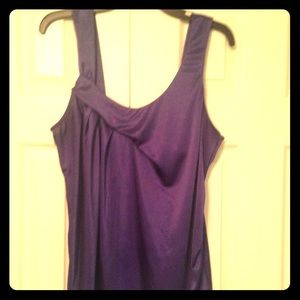 Grape purple silky top