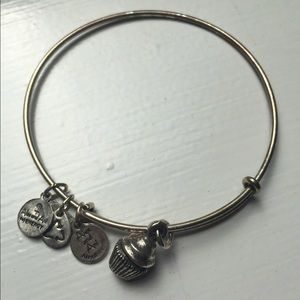 Alex and Ani silver cupcake bangle