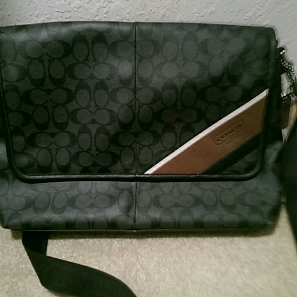 Coach shoulder briefcase bag