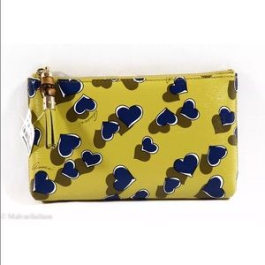 GUCCI Women’s 338816 Hearts Bamboo Cosmetic Case