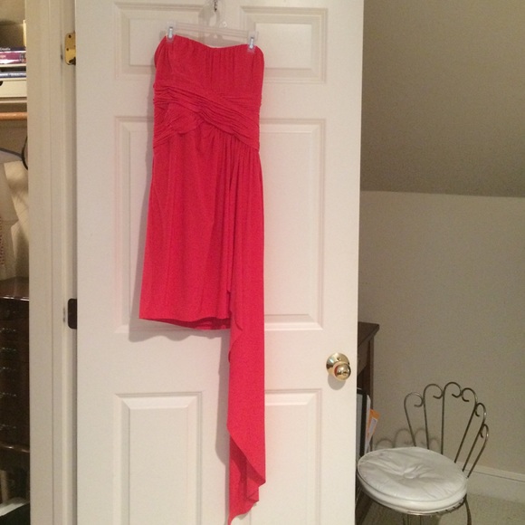 Coral cocktail dress