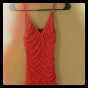 Pink mini dress
