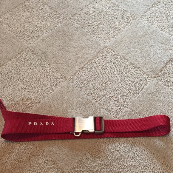 Red prada belt