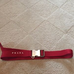 Red prada belt