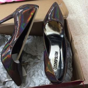 Brown chocolate prism pumps brand new never used