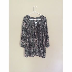 Windsor Black Paisley Flea Tunic