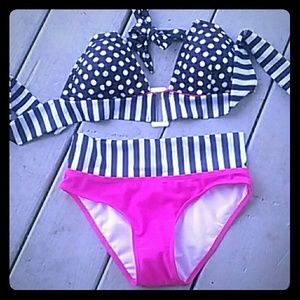 Adorable Pink and Black 2 piece