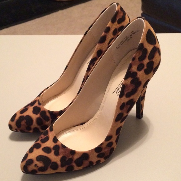 Leopard print heels