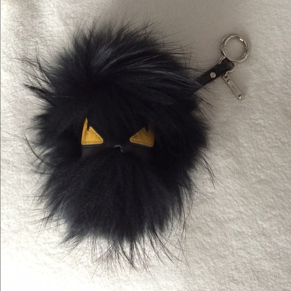 fendi fur ball keychain