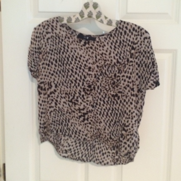 Leopard crop top