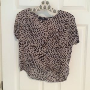 Leopard crop top
