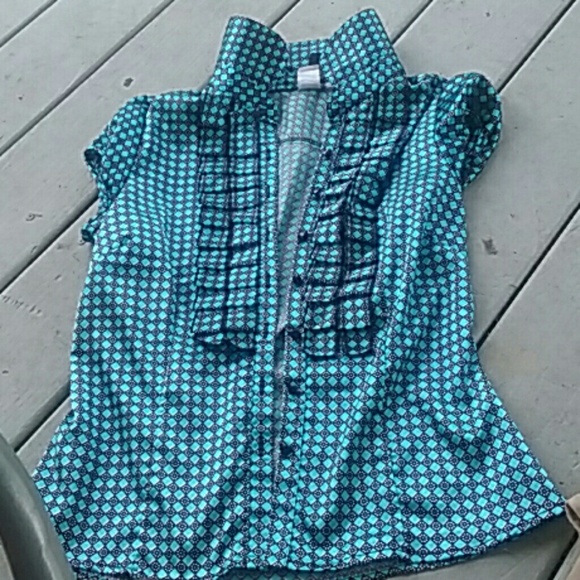 Adorable Blue Button down