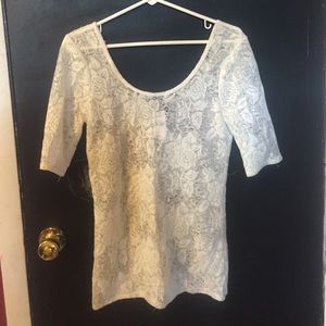 Wet Seal White Lace Top