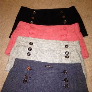 All 4 express shorts together
