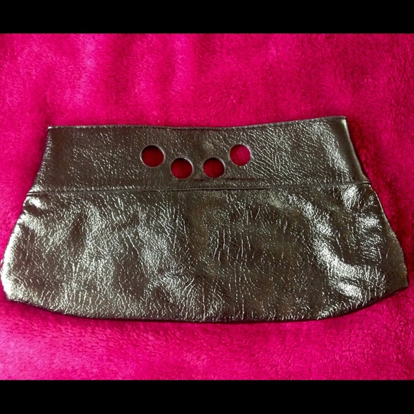 Metallic Black Clutch - Picture 1 of 3